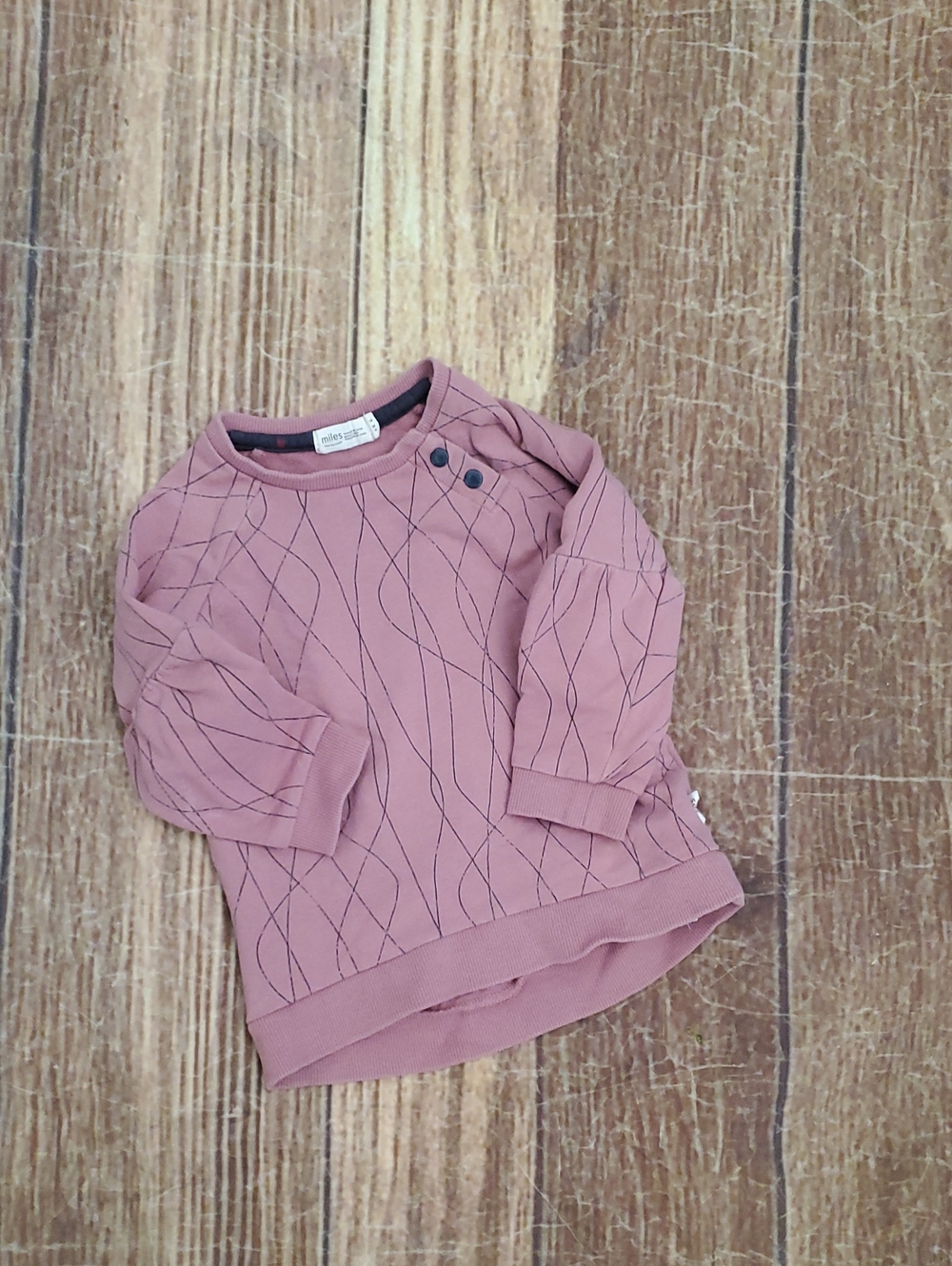 Miles Baby Dusty Pink Sweatshirt Sz 18m